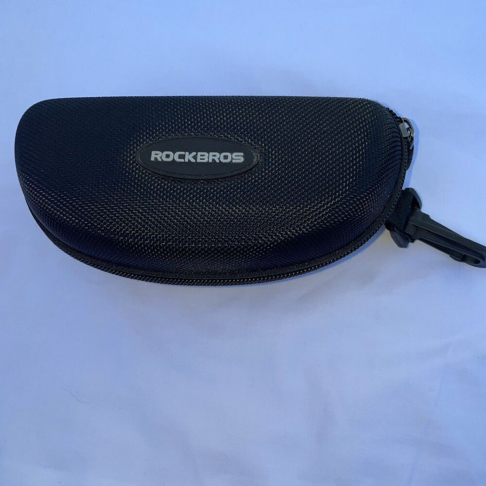 Rockbros Sports Clam Shell Hard Case ONLY No Glasses, Black Full Zip